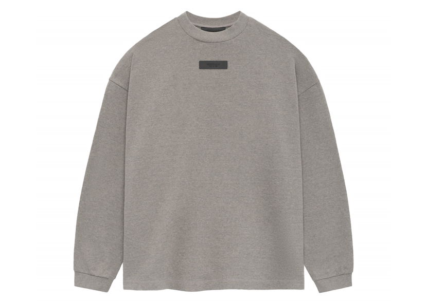 Sweatshirt Fear of God Core Collection L/S Tee Heather Grey Grå | 125SU244201F