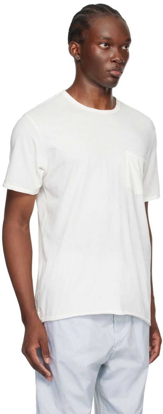 T-shirt rag & bone Miles Pocket T-Shirt Hvid | MBC21PT0236N23, 1