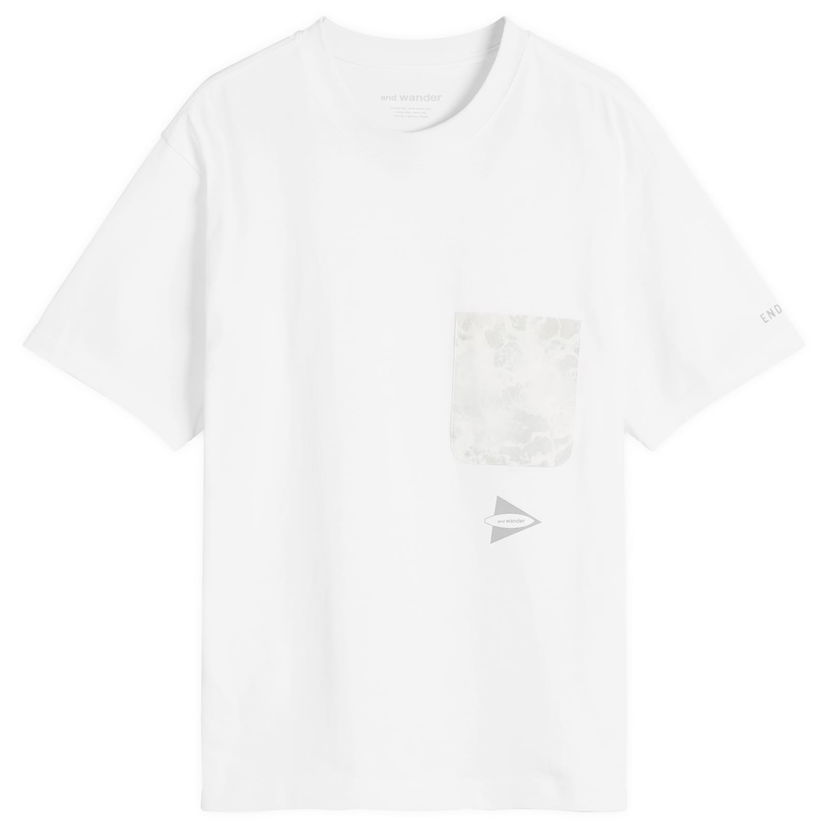 T-shirt and wander and wander Print Pocket T-Shirt, Size Large Hvid | 5745184526-030