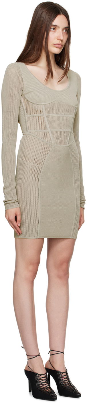 Kjole Dion Lee Paneled Mini Dress Sort | A7759P23, 4
