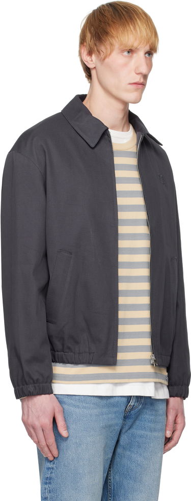 Bomberjakke MAISON KITSUNÉ Maison Kitsuné Elasticated Zipped Jacket Grå | OM02122WW9028, 1