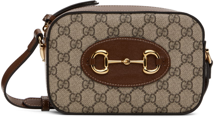 Skuldertaske Gucci Small Horsebit 1955 Bag Brun | 760196 92TCG, 0