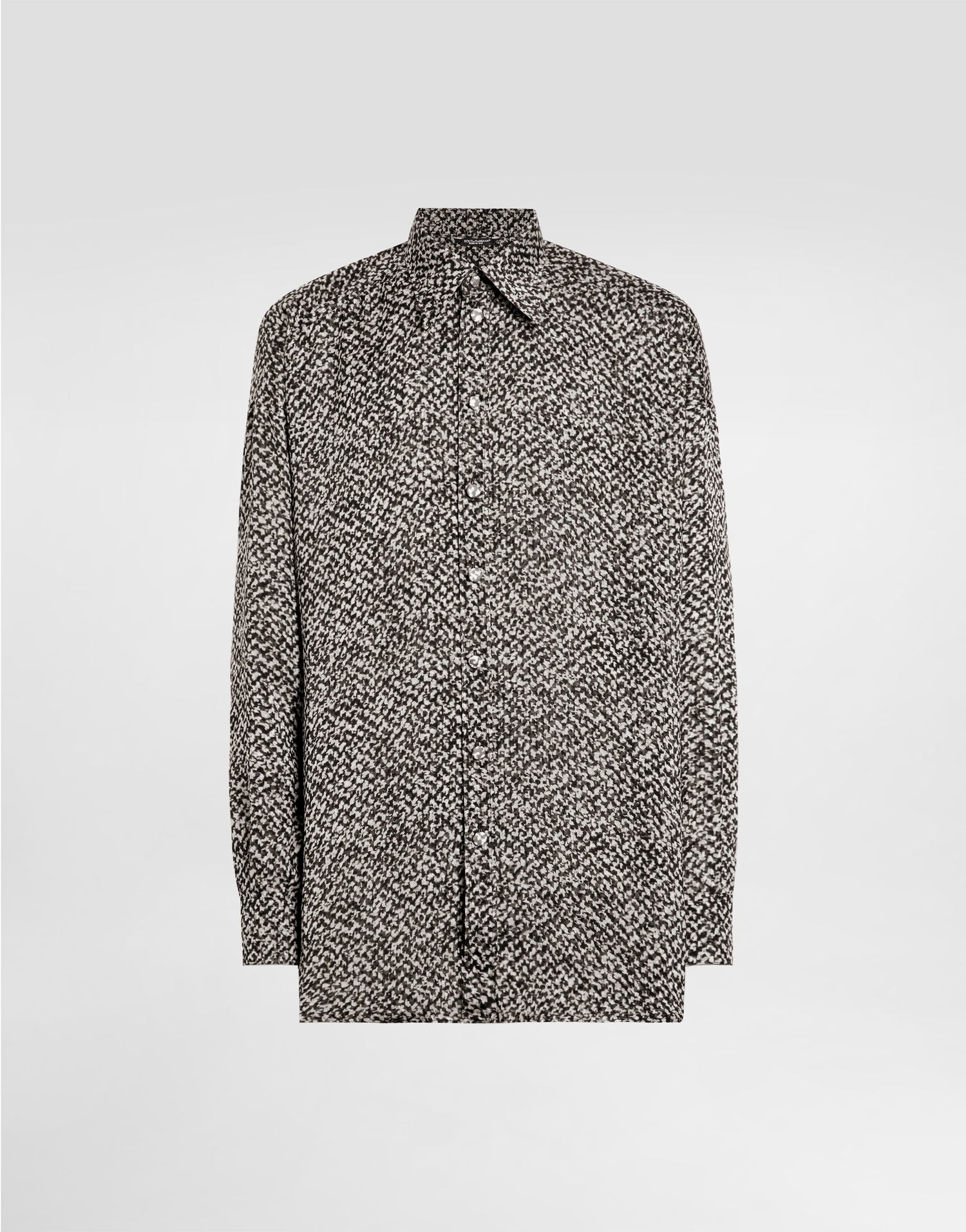 Skjorte Dolce & Gabbana Dolce & Gabbana Bouclé Print Chiffon Shirt Flerfarvet | G5NT3TIS1ZMHH5QR, 0