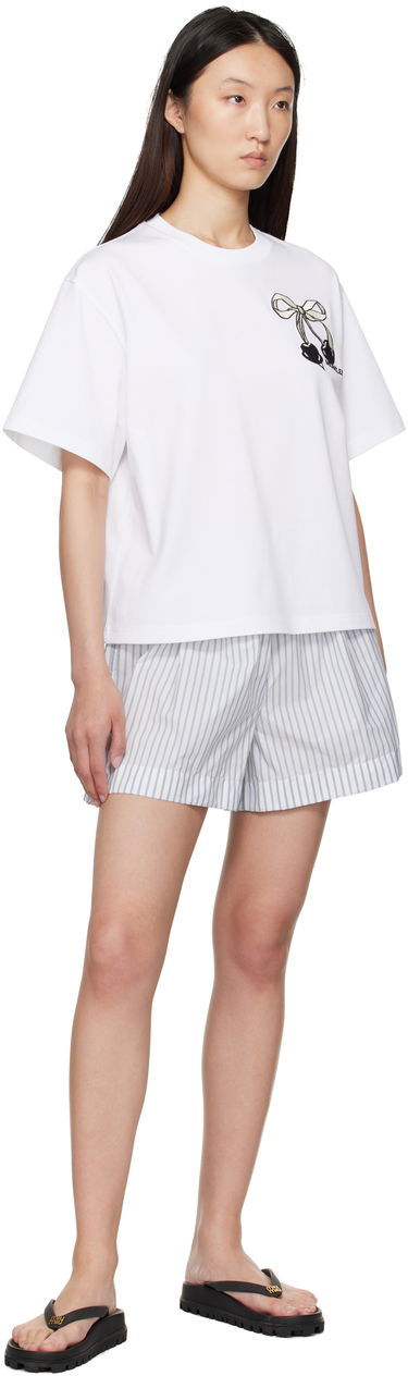 Shorts Moncler Moncler Striped Shorts Hvid | K20932B00006598S1, 4
