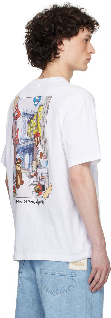 T-shirt AAPE by A Bathing Ape AAPE by A Bathing Ape 'AAPER' Graphic Short Sleeve T-Shirt Hvid | AAPTEM1612XXNWHX, 2