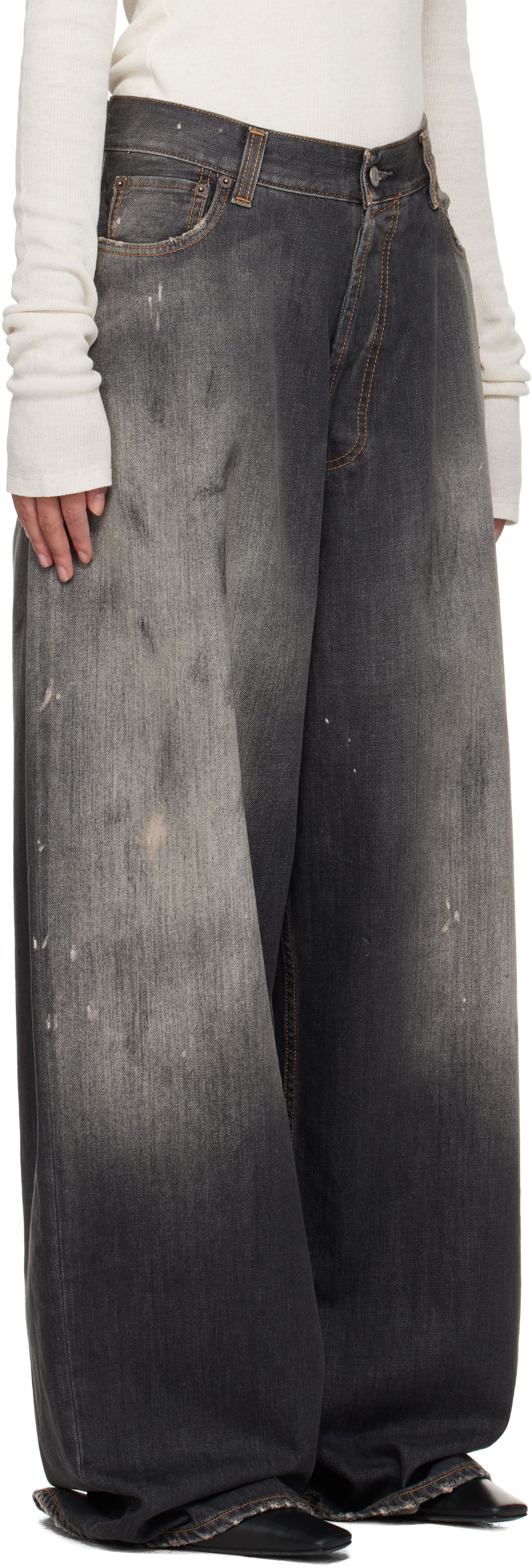 Jeans Acne Studios Acne Studios Super Baggy Fit Jeans Grå | A00514-, 1