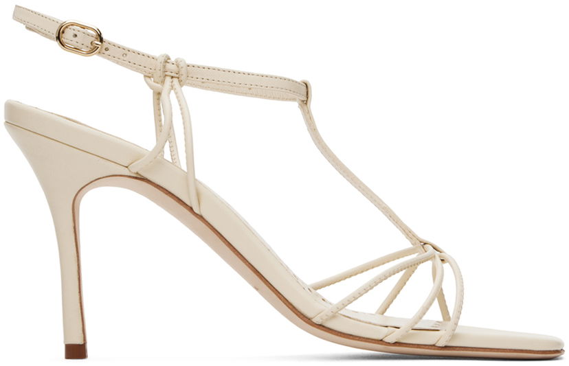 Tilbehør Manolo Blahnik Manolo Blahnik Tabarekhi Heeled Sandals Beige | 224-1744