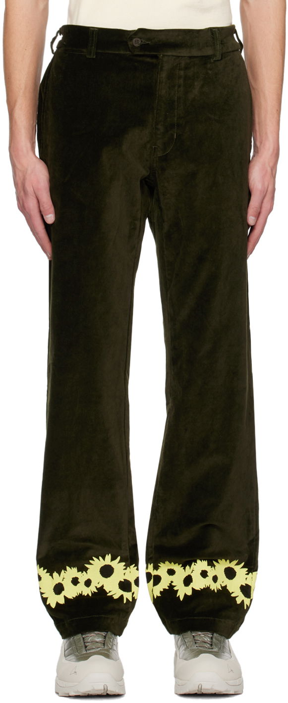 Bukser Saintwoods Flower Corduroy Trousers Grøn | SW01510