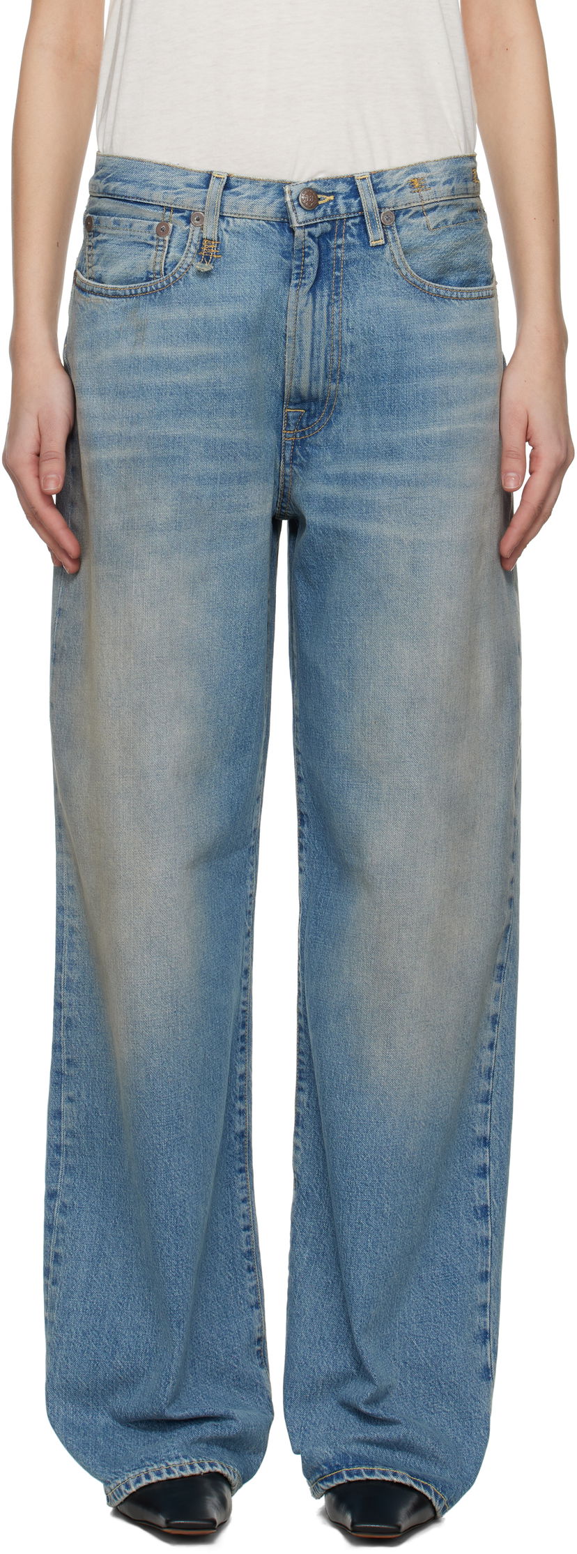 Jeans R13 R13 D'Arcy Loose Jeans Blå | R13WD038-D306A