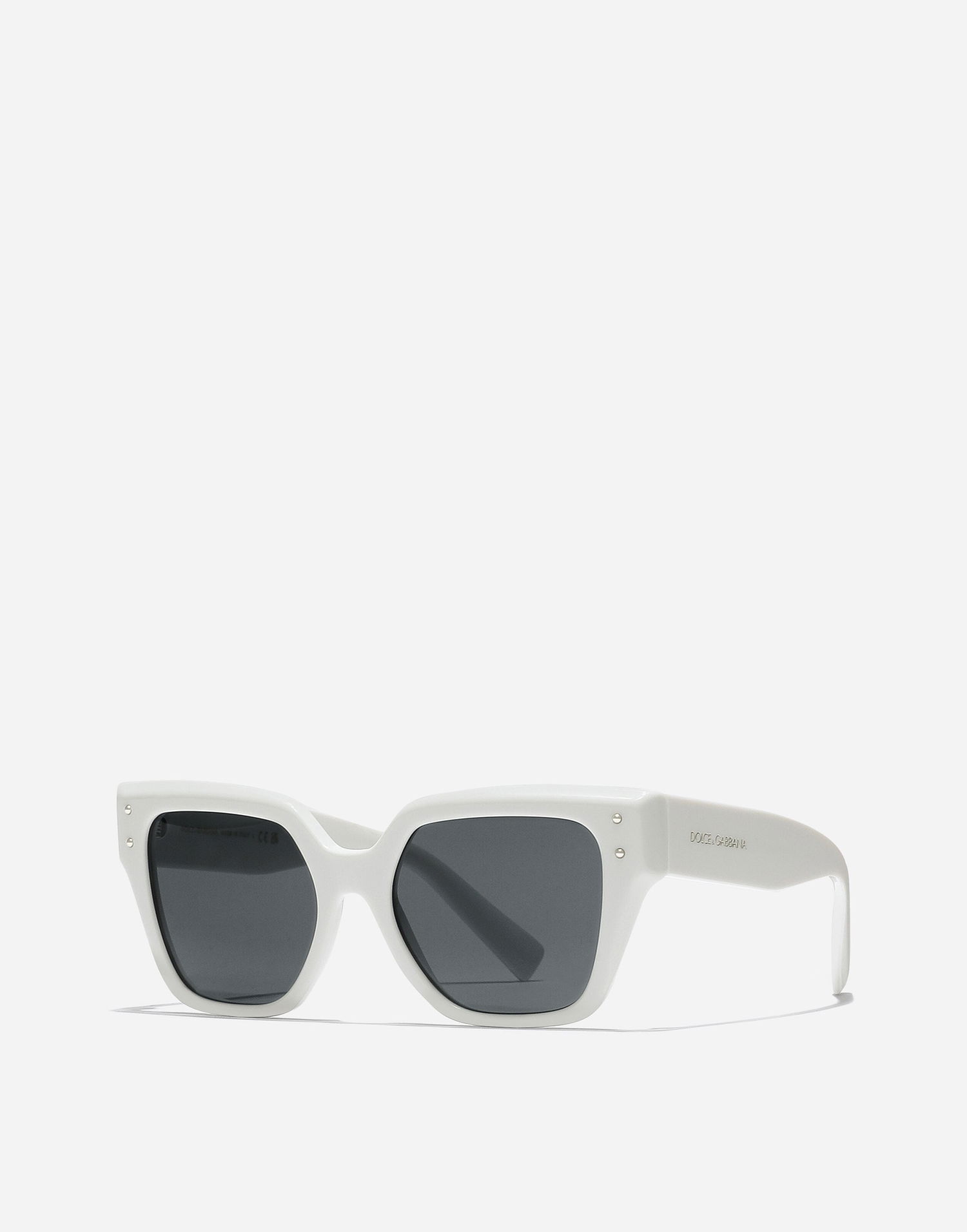 Solbriller Dolce & Gabbana Sharped Acetate Sunglasses Hvid | VG447AVP2879V000, 1