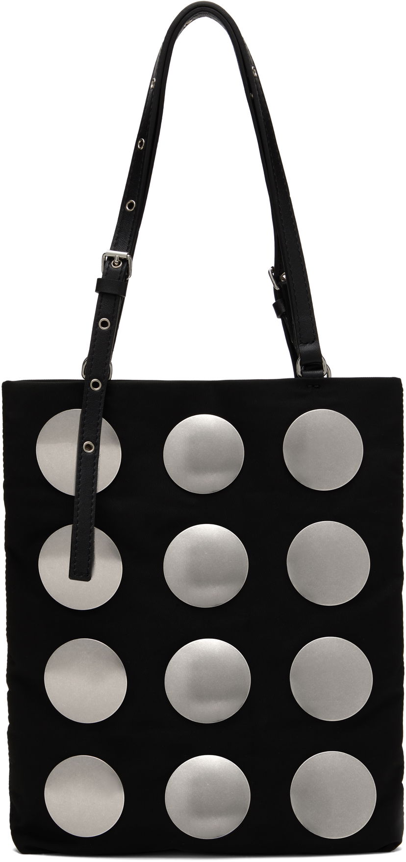 Mulepose We11done We11done Round Studded Mini Tote Sort | WD-AB0-25-476-U-BK