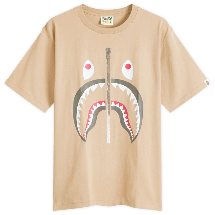 T-shirt BAPE Classic Shark Graphic T-Shirt Beige | 001TEK801003M-BEI