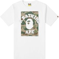 T-shirt BAPE Layered Line Camo College T-Shirt Hvid | 001TEJ801031M-WHT, 1