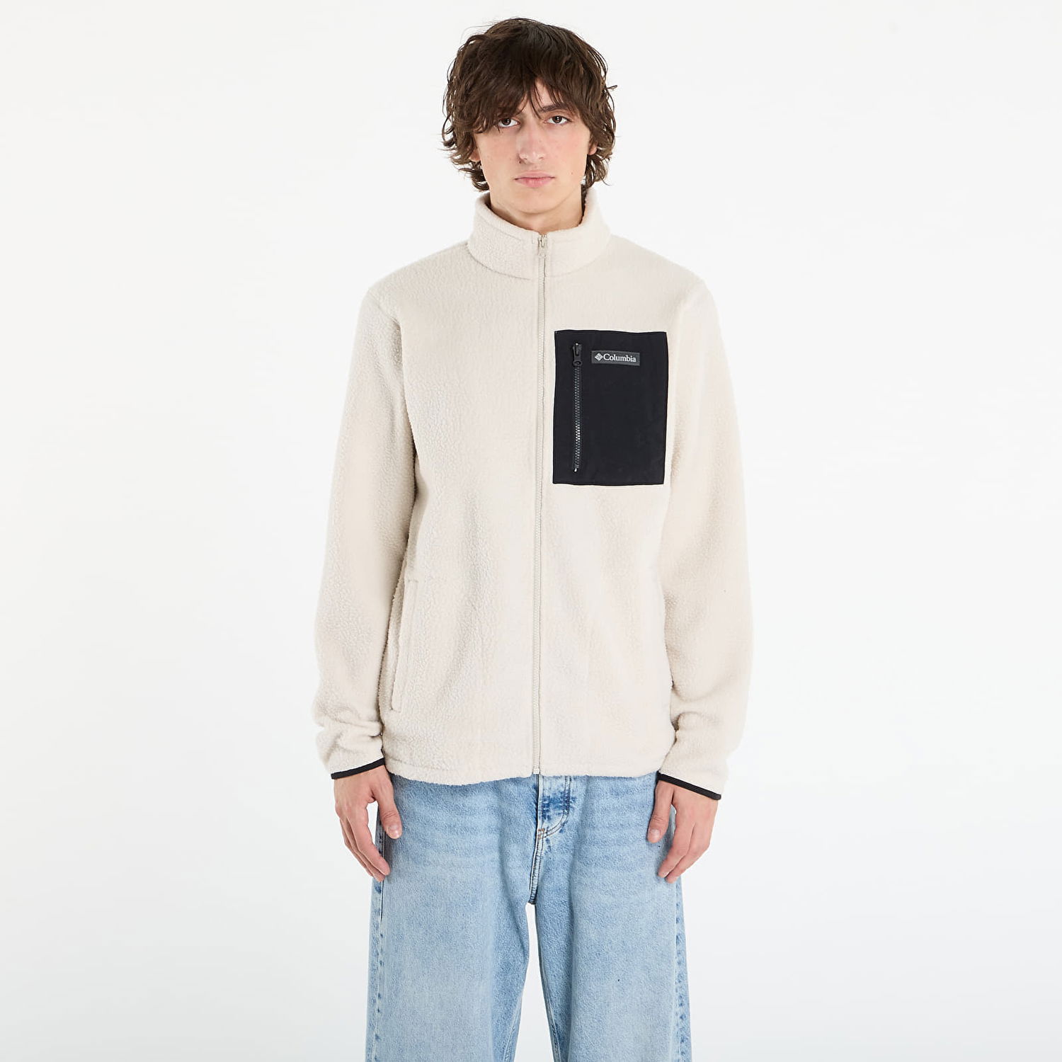 Jakke Columbia Columbia Jasper Ridge™ Pebbled Full Zip Fleece Jacket Beige | 2142421278, 0