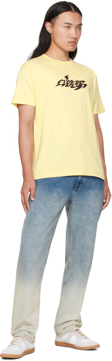 T-shirt Dime Dime Disco T-Shirt Gul | DIMEFA2559ICRE, 3