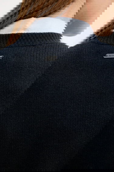 Sweater Barbour Barbour Crew Neck Sweater Mørkeblå | LKN1666, 4