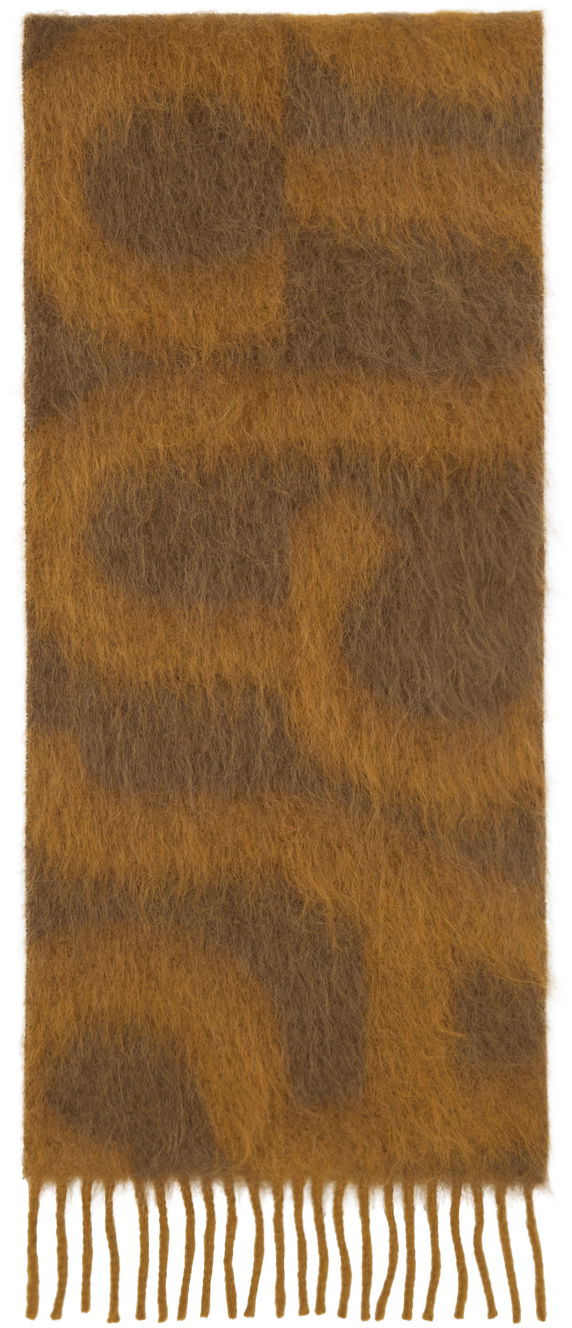 Tørklæde Acne Studios Logo Scarf Brun | CA0311-, 1