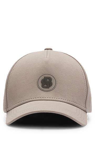 Kasket BOSS Cap with Double B Monogram Patch Beige | 50533359, 0