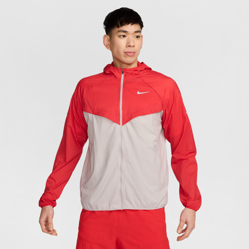 Vindjakke Nike Stride Repel UV Running Jacket Rød | HV4548-657
