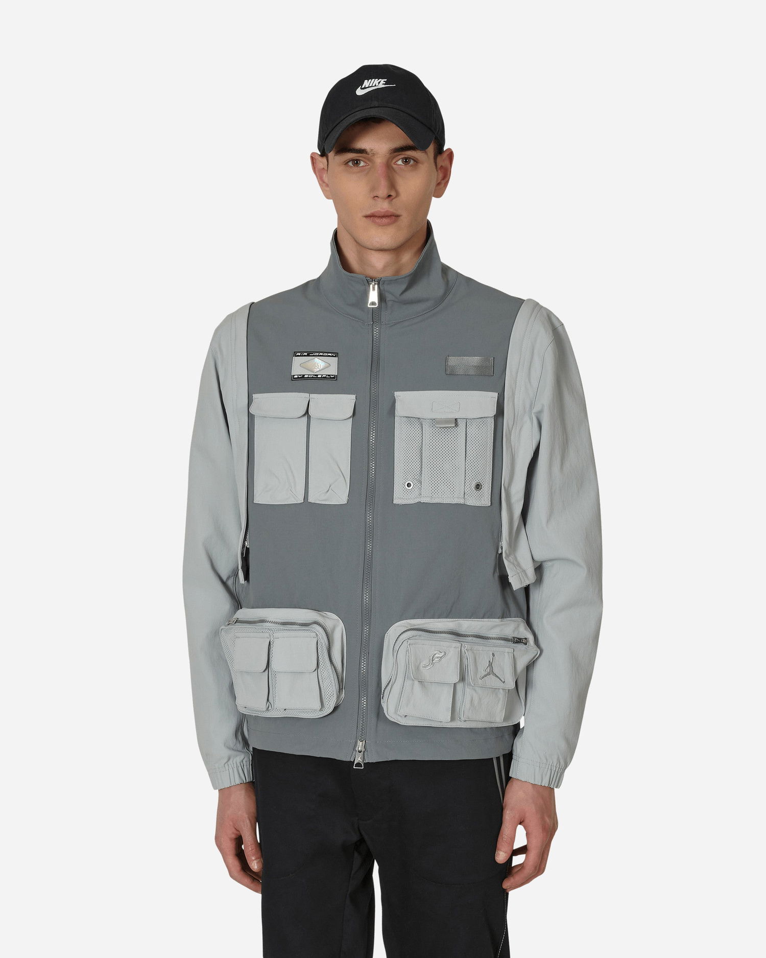 Vindjakke Jordan SoleFly x Jacket Grå | DV7515-077, 0