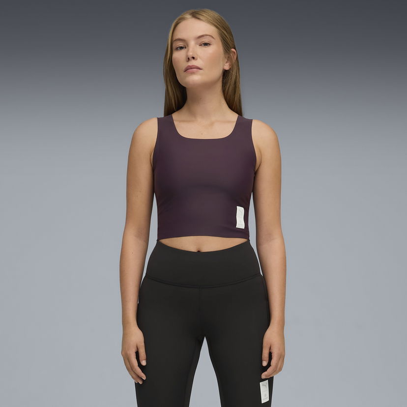 Crop top Puma PUMA x SAYSKY Crop Running Tank Top Lilla | 527559_88