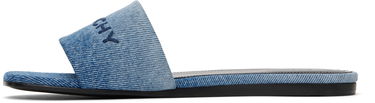 Tilbehør Givenchy Givenchy 4G Flat Denim Slides Blå | BE306FE2CC420, 2