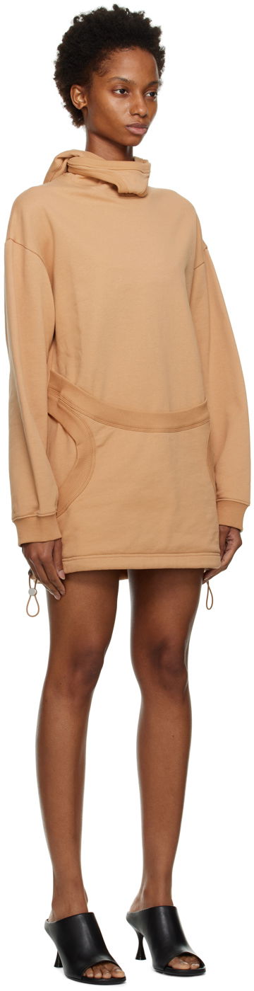 Sweatshirt Dion Lee Interlock Mask Hoodie Dress Sort | C3079F22, 4