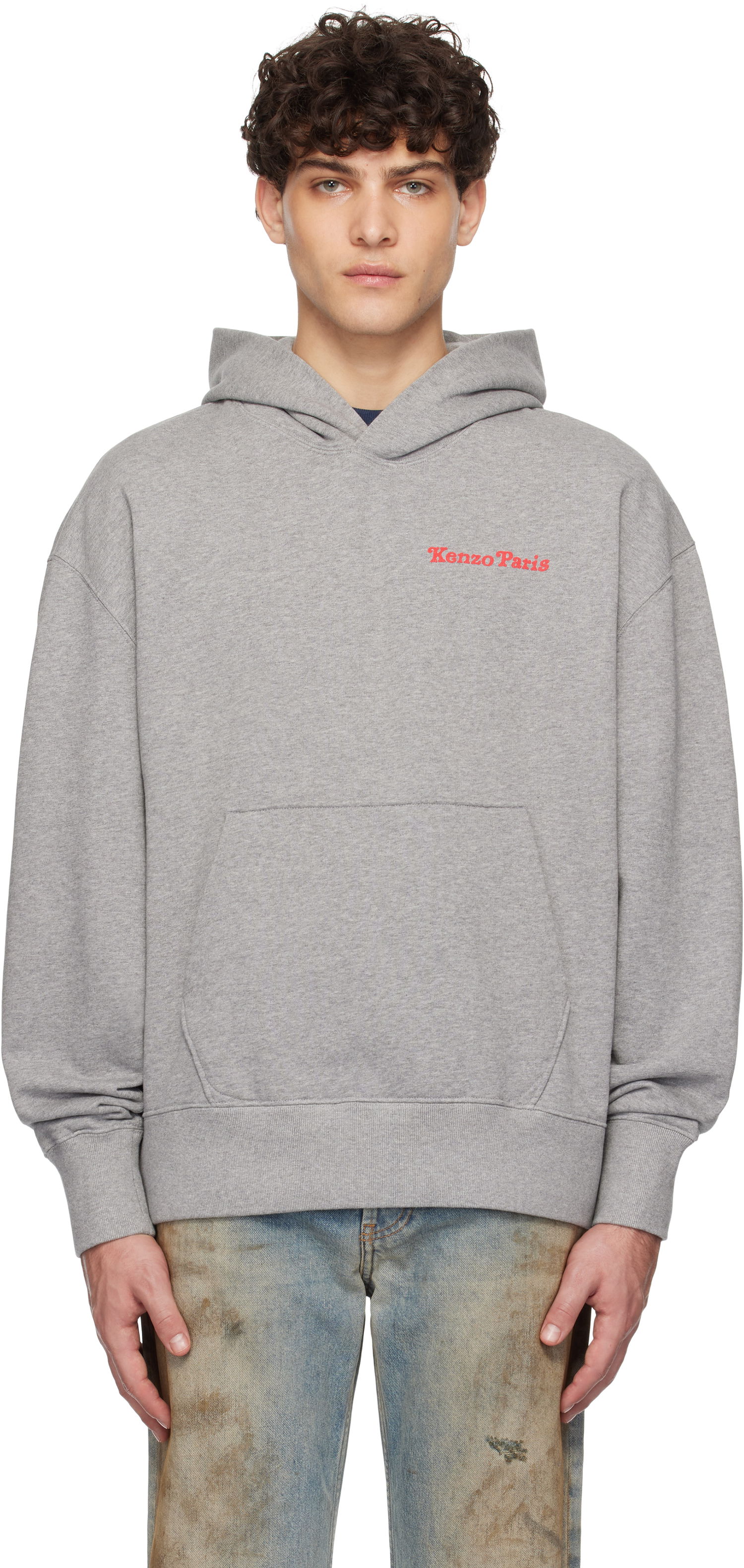Sweatshirt KENZO Paris VERDY Edition Oversized Hoodie Grå | FF58SW2404MF, 0