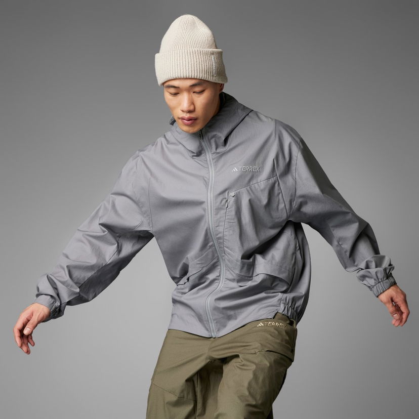 Vindjakke adidas Performance Terrex Xploric Grå | HBN10