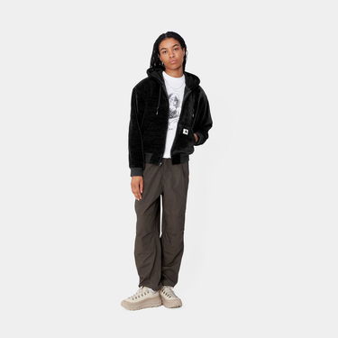 Sweatshirt Carhartt WIP Active Fleece Zip-Up Hoodie Sort | I033905_8, 3