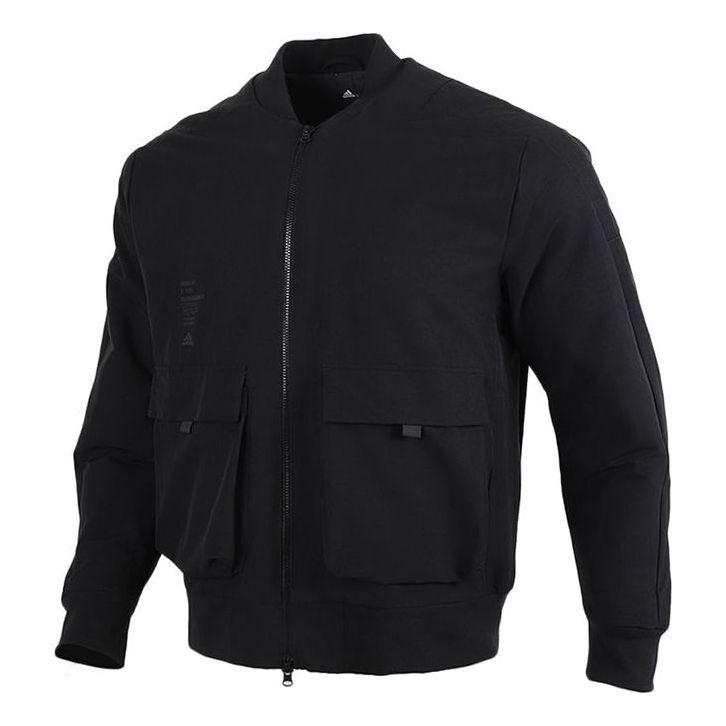 Bomberjakke adidas Originals Fleece Lined Bomber Jacket Sort | GM4403