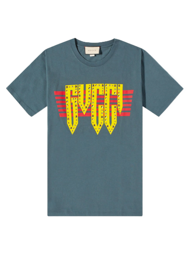 T-shirt Gucci Rock Tee Grøn | 616036-XJEUD-1117
