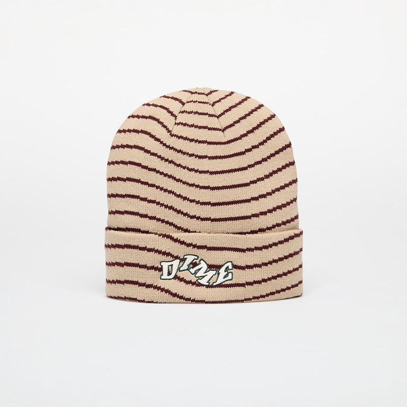 Beanie Dime College Wave Cuff Beanie Tan Universal Beige | DIMEFA2457TAN