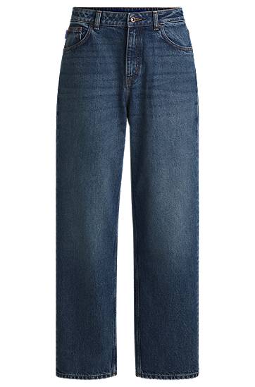 Jeans BOSS Relaxed Fit Jeans Blå | 50533913