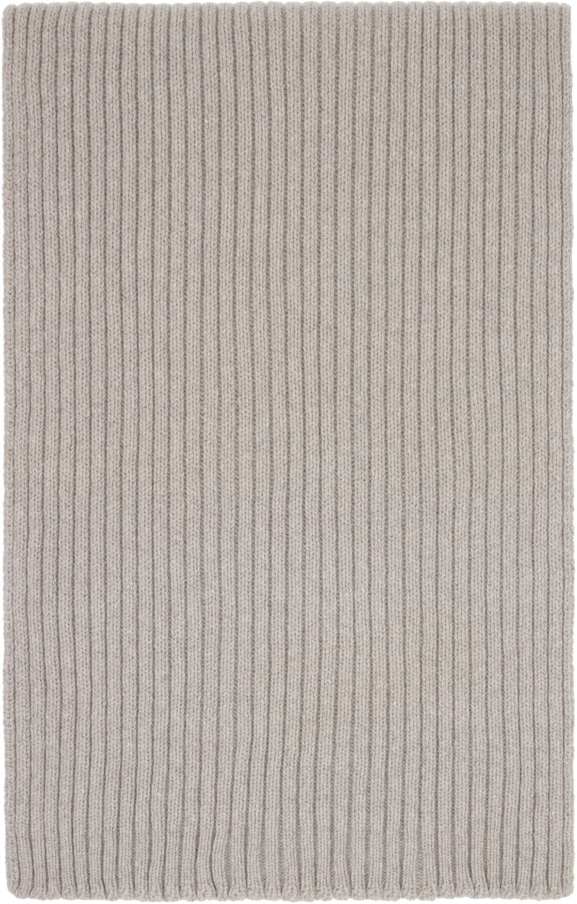 Tørklæde Rick Owens Rick Owens Concordians Long Knit Scarf Beige | RU02E1479 WSBR
