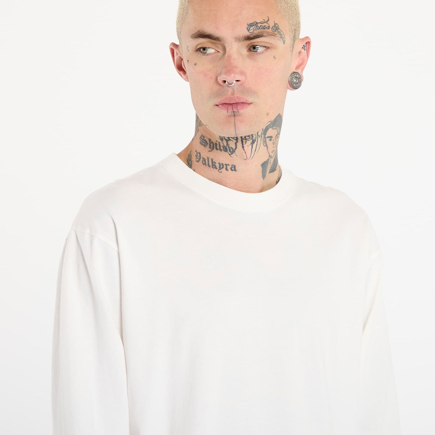 T-shirt Vans Long Sleeve T-shirt LX Hvid | VN000PFKC9F1, 1
