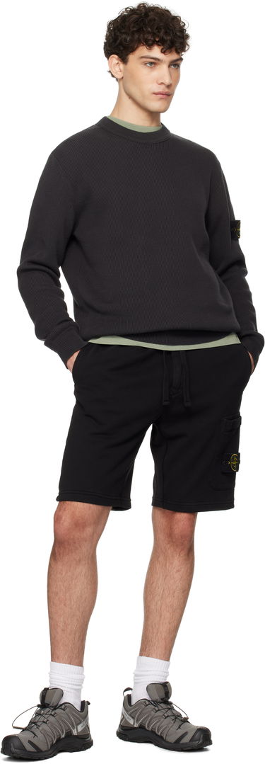 Sweater Stone Island Stone Island Ribbed Organic Cotton Crewneck Sweater Grå | K1S15 5100054 S00D8, 4