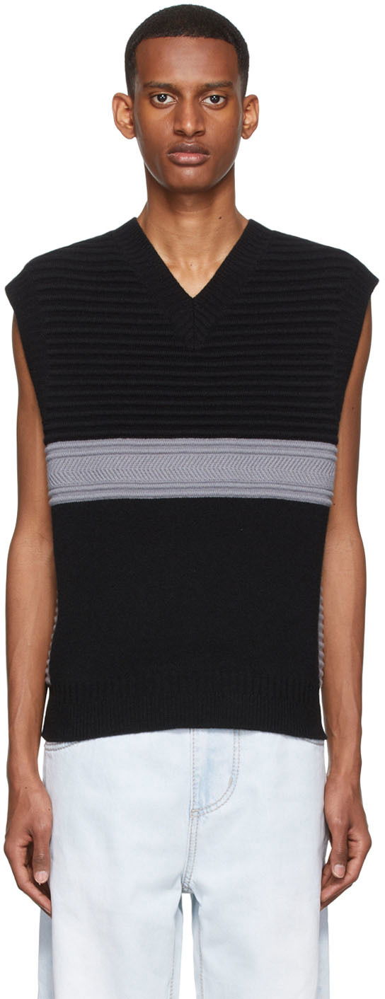 Sweater Eytys Sleeveless Ribbed Knit Vest Sort | A048002
