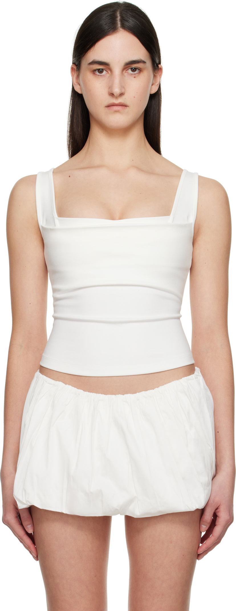 Tanktop Miaou Miaou Luna Tank Top Hvid | 7110PONDOV