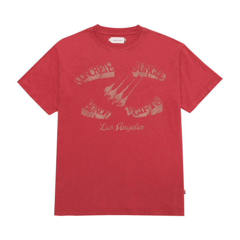 T-shirt Honor The Gift Honor The Gift Concrete Jungle Graphic T-Shirt Rød | HTG220192 CRIM