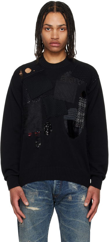 Sweater Junya Watanabe Junya Watanabe Patchwork Knit Sweater Sort | WO-N006-051, 0