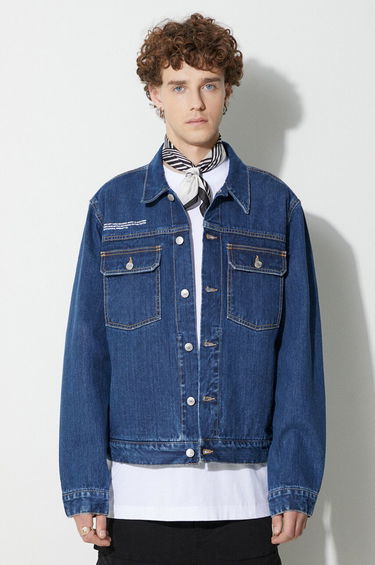 Jakke PANGAIA Pangaia Himalayan Nettle & Organic Cotton Denim Jacket Blå | 10000336, 2