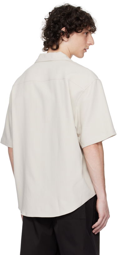 Skjorte AMI AMI Paris Camp Collar Shirt Beige | HSH219.CO0106, 2