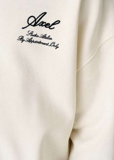Sweatshirt AXEL ARIGATO Cream Relaxed-Fit Sweatshirt Hvid | A3000001, 6