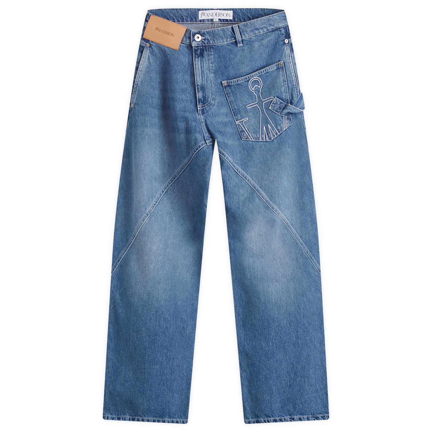 Jeans JW Anderson Twisted Workwear Light Blue Jeans Size 25" Blå | DT0102-PG1735-804, 1