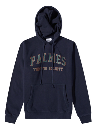 Sweatshirt Palmes Mats Collegate Hoodie Mørkeblå | 00300023-NVY