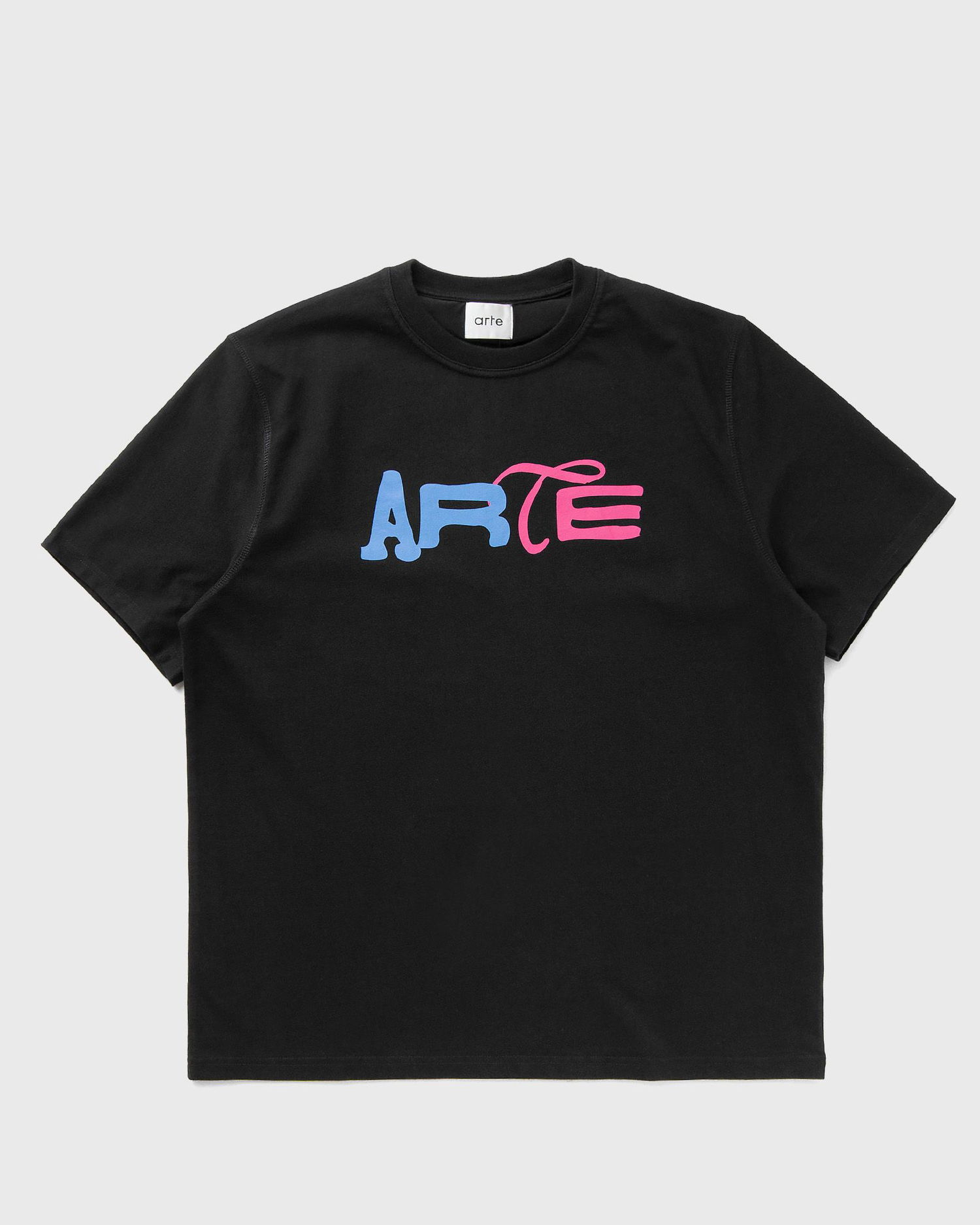 T-shirt Arte Antwerp 2-Tone Logo Print T-Shirt Sort | SS25-111T-BLACK, 0