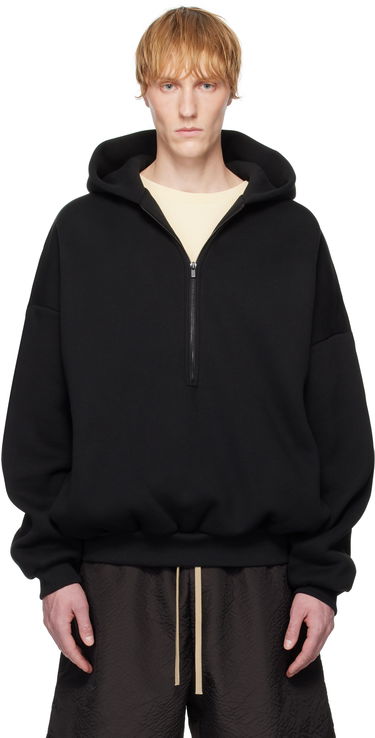 Sweatshirt Fear of God Fear of God Eternal Half Zip Hoodie Sort | FGE250-51311FLC, 0