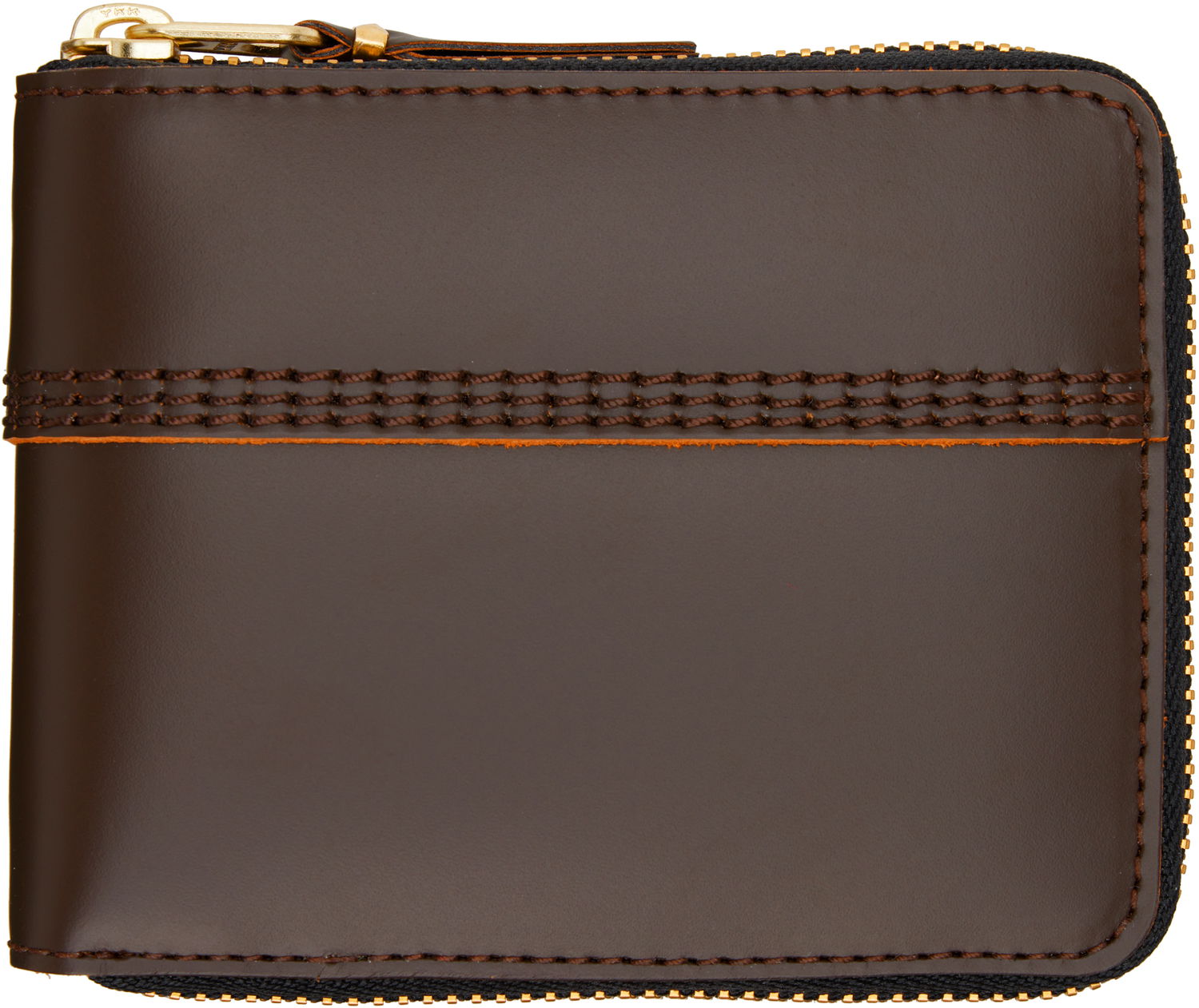 Tegnebog Comme des Garçons COMME des GARÇONS Triple Stitch Zip Wallet Brun | SA7100TS, 0