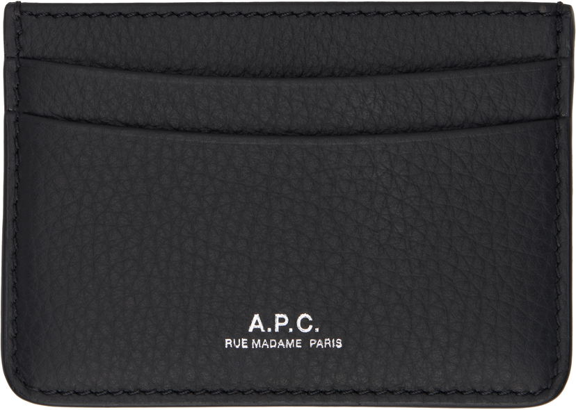 Tegnebog A.P.C. A.P.C. André Leather Card Holder Sort | PXCBC-H63028